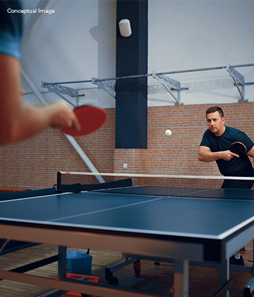 Games like Table tennis are part of Unwind Zone
