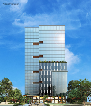 Front view of the project