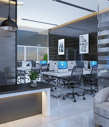 Well-organised office spaces